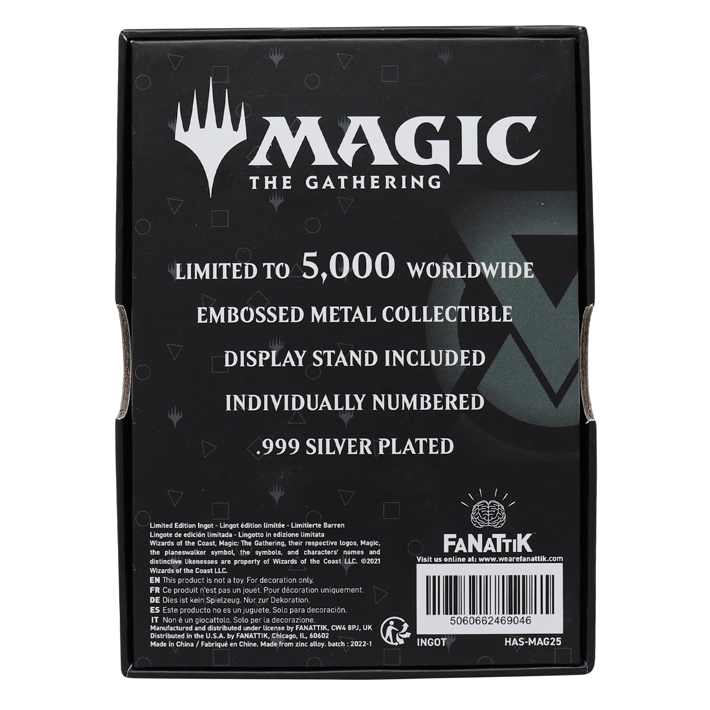 Magic the Gathering Limited Edition .999 Silver Plated Teferi Ingot