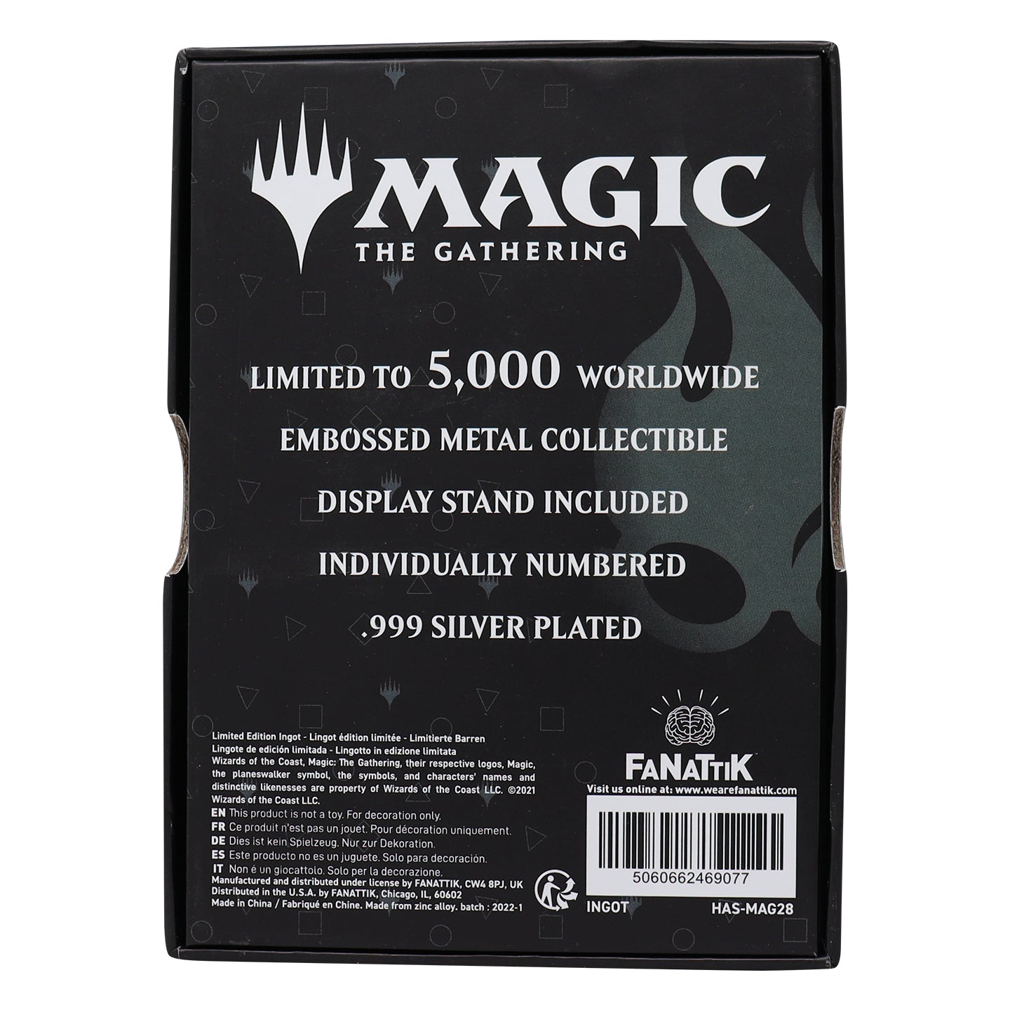 Magic the Gathering Limited Edition .999 Silver Plated Chandra Nalaar Ingot