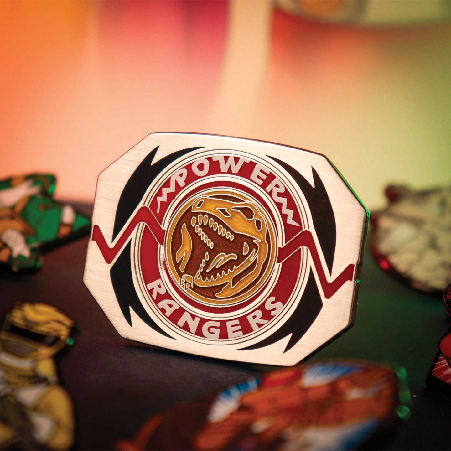 Power Rangers - Mystery Pin Badge CDU Containing 12 Blind Boxes
