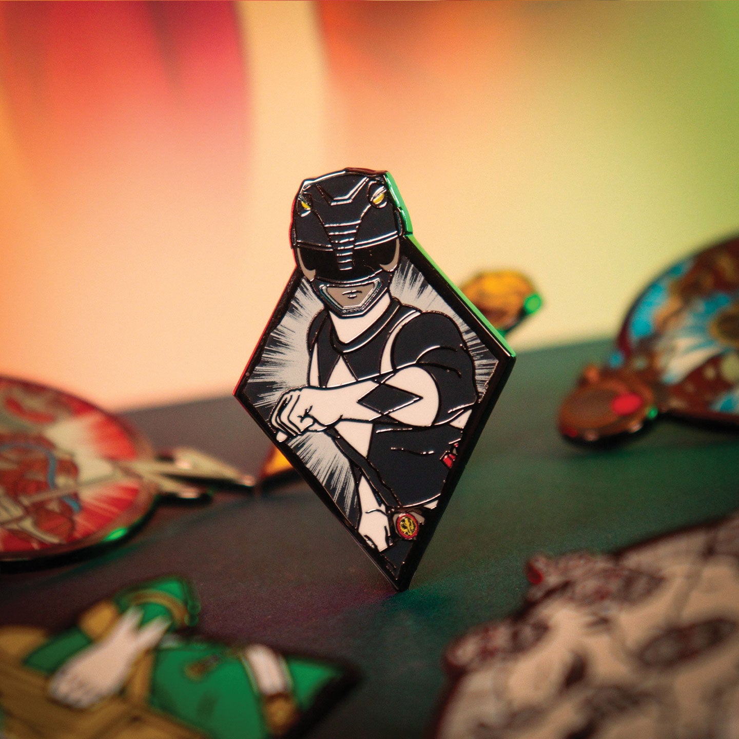Power Rangers - Mystery Pin Badge CDU Containing 12 Blind Boxes