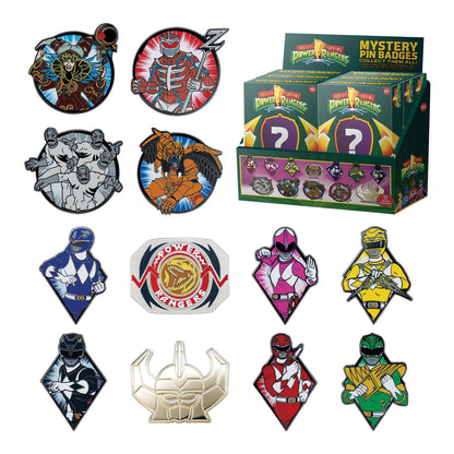 Power Rangers - Mystery Pin Badge CDU Containing 12 Blind Boxes