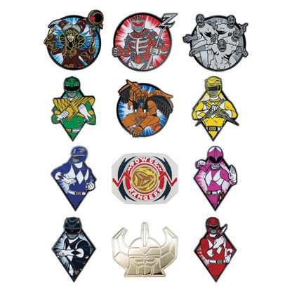Power Rangers - Mystery Pin Badge CDU Containing 12 Blind Boxes