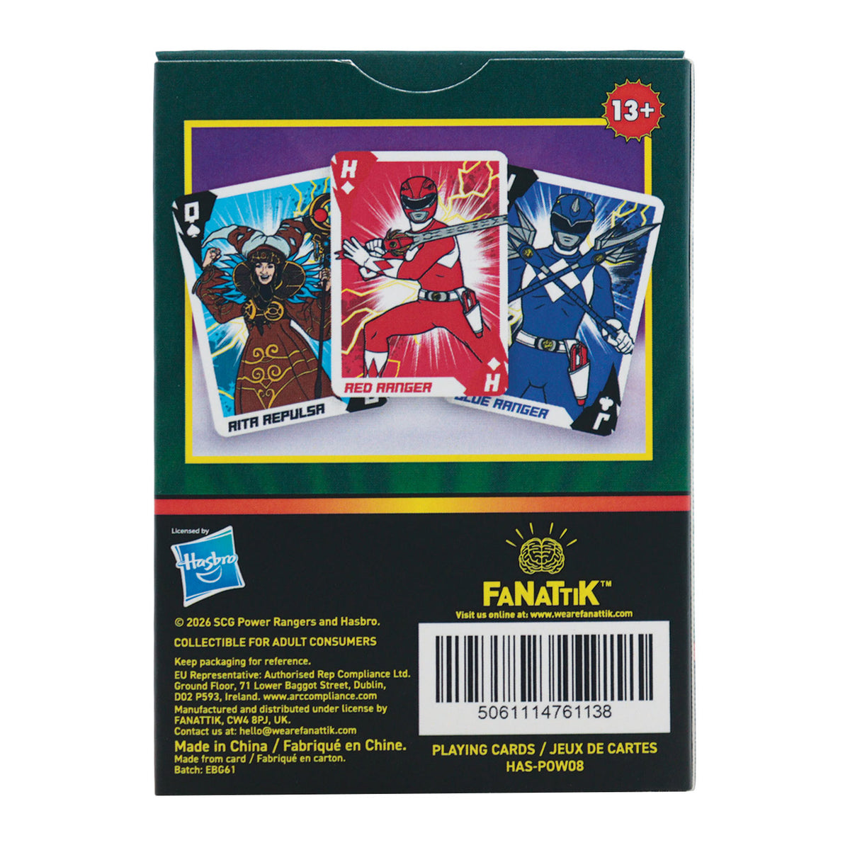 Power Rangers – Playing Cards CDU of 12 Packs