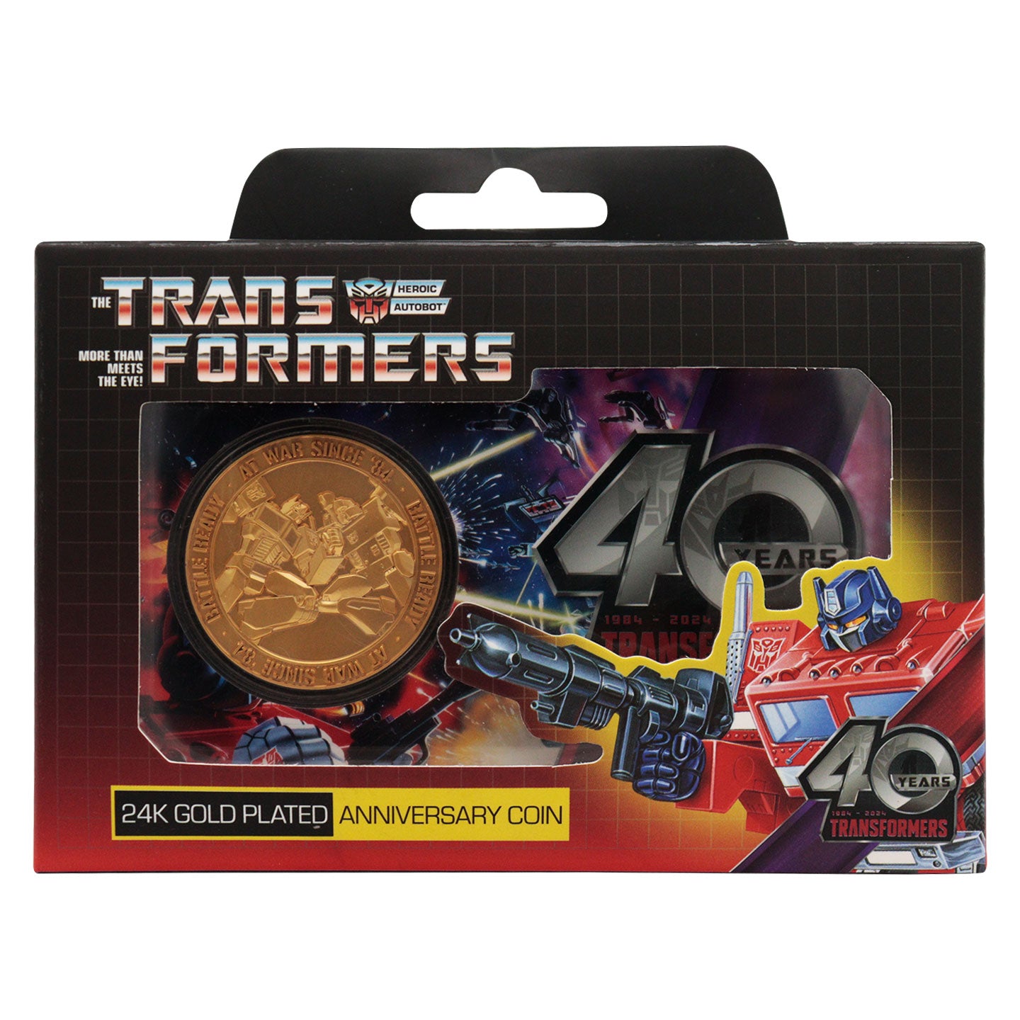 Transformers 40th Anniversary 24k Gold Plated Coin