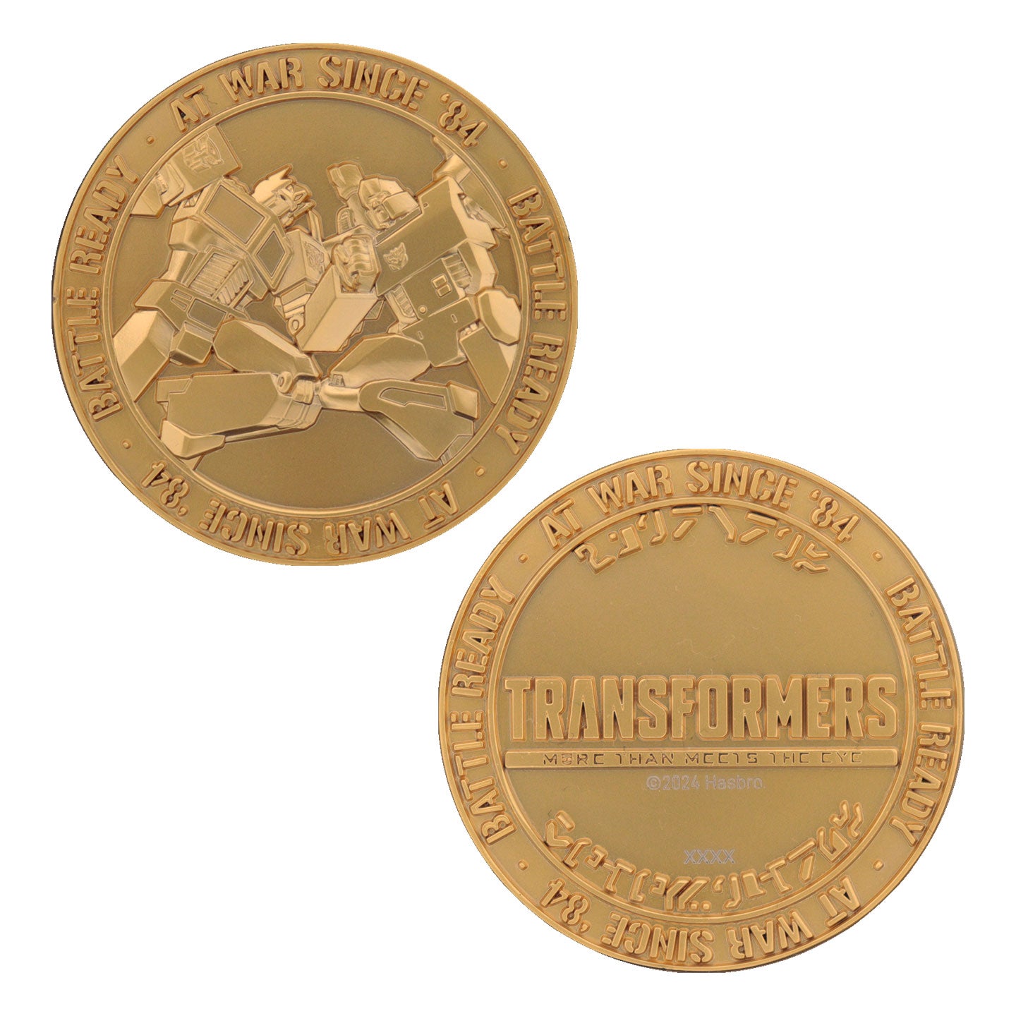 Transformers 40th Anniversary 24k Gold Plated Coin