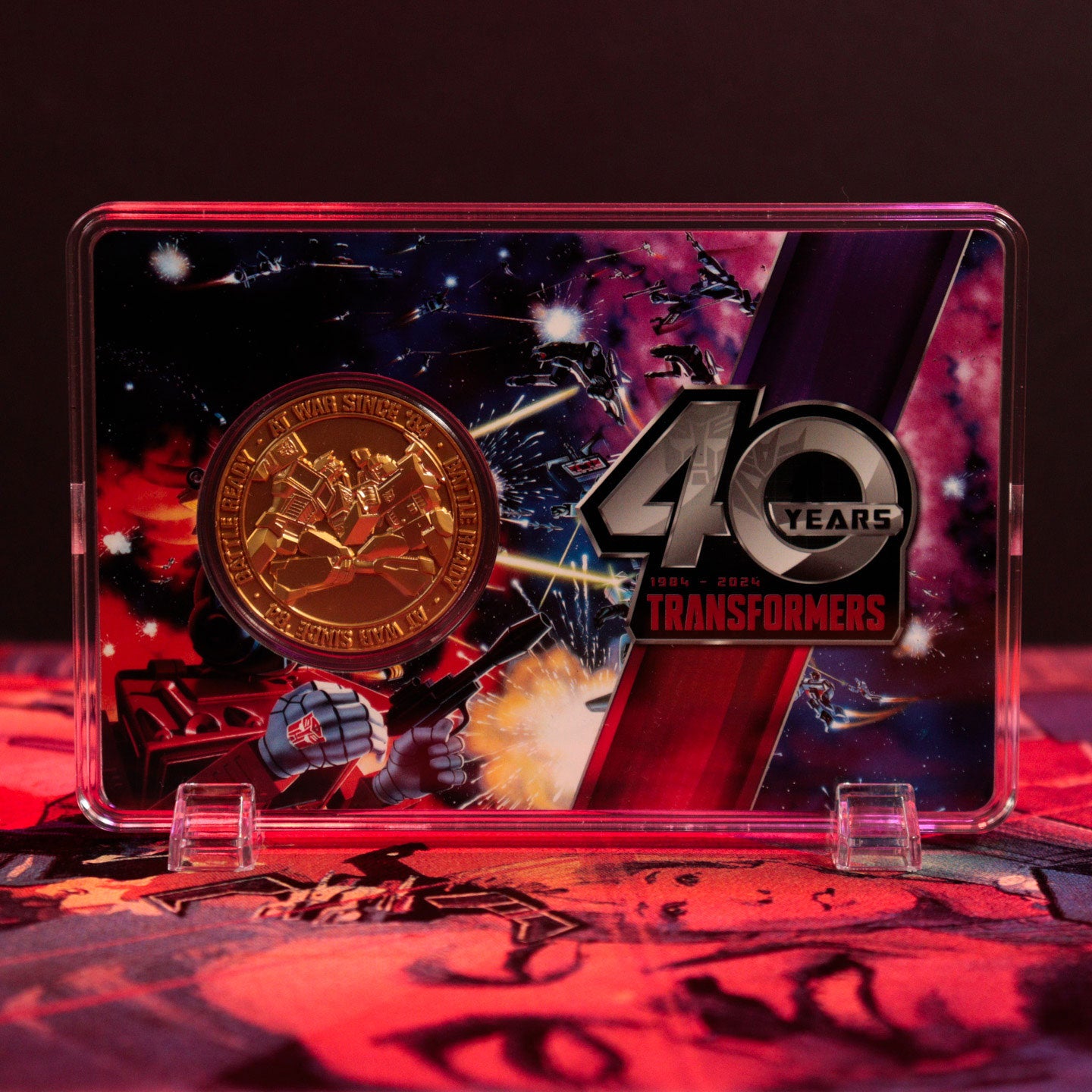 Transformers 40th Anniversary 24k Gold Plated Coin
