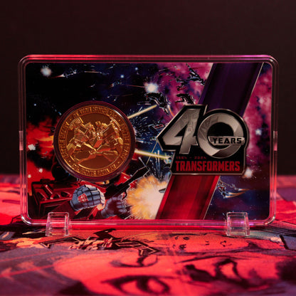 Transformers 40th Anniversary 24k Gold Plated Coin