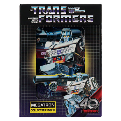 Transformers 40th Anniversary Decepticons Collectible Metal Ingot