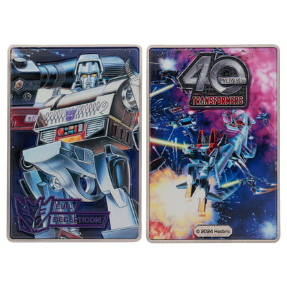 Transformers 40th Anniversary Decepticons Collectible Metal Ingot