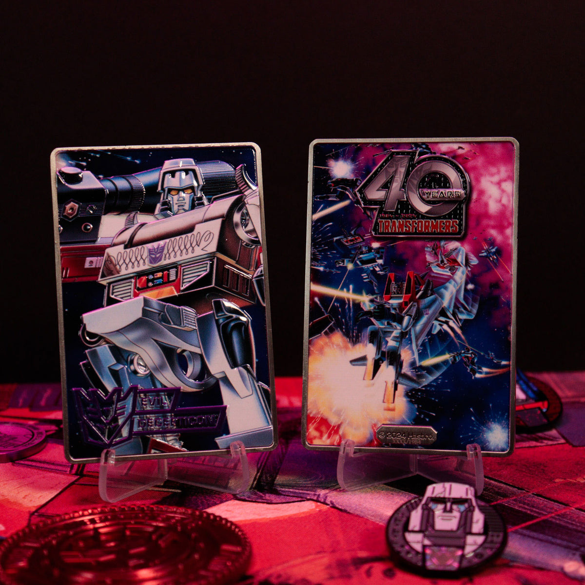 Transformers 40th Anniversary Decepticons Collectible Metal Ingot
