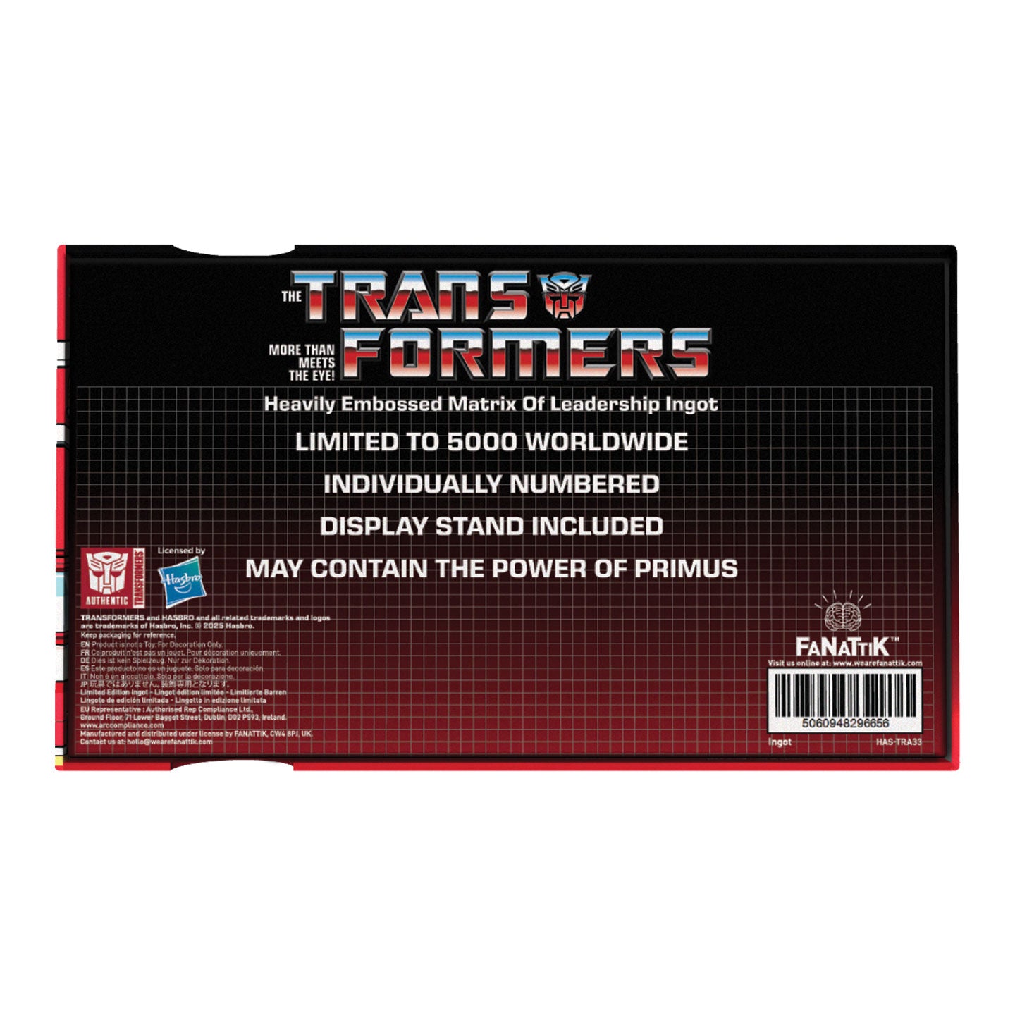 Transformers Matrix of Leadership Replica