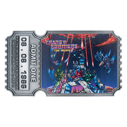 Transformers: The Movie – Limited Edition 40th Anniversary Metal Replica Movie Ticket