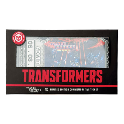 Transformers: The Movie – Limited Edition 40th Anniversary Metal Replica Movie Ticket