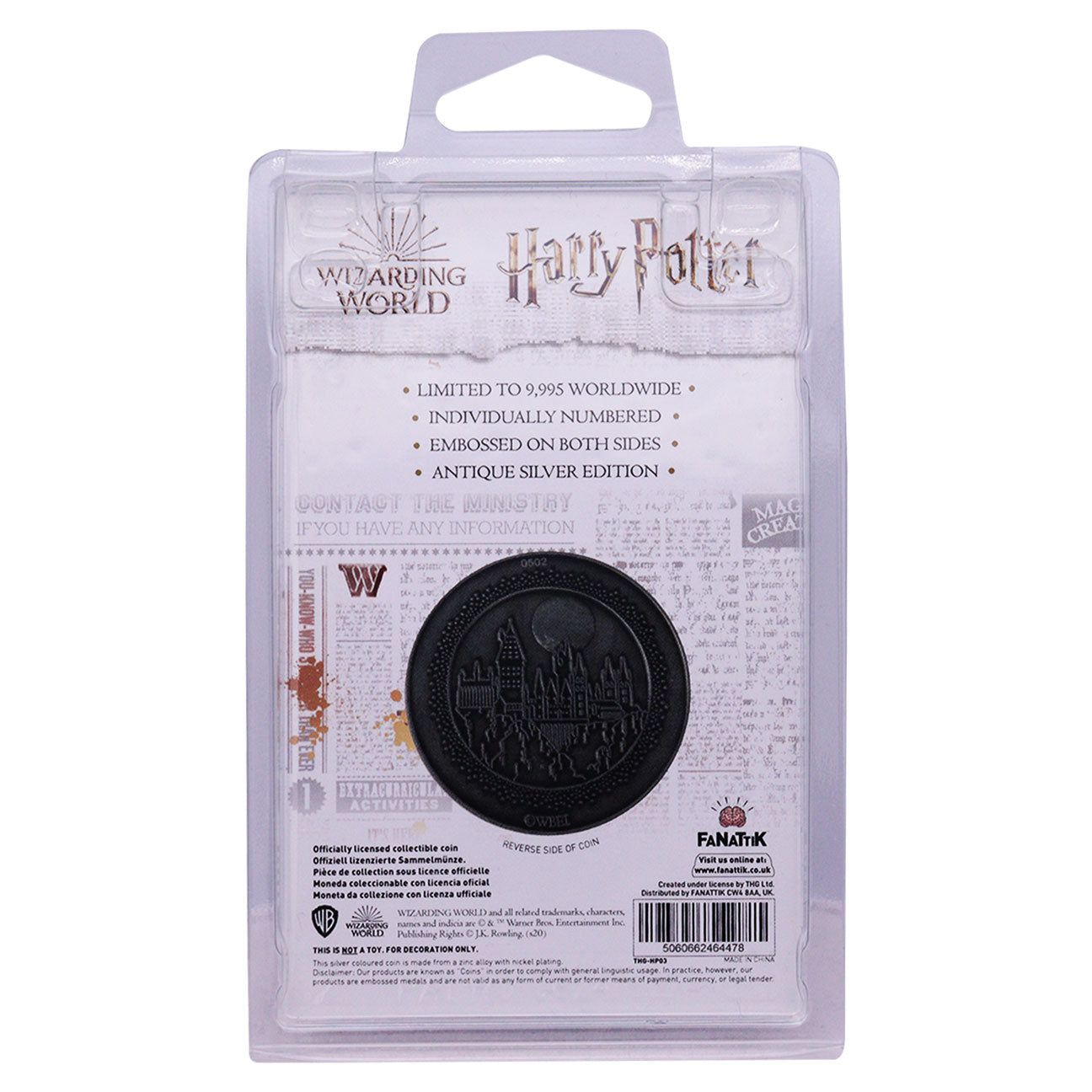 Harry Potter limited edition collectible metal coin from Fanattik