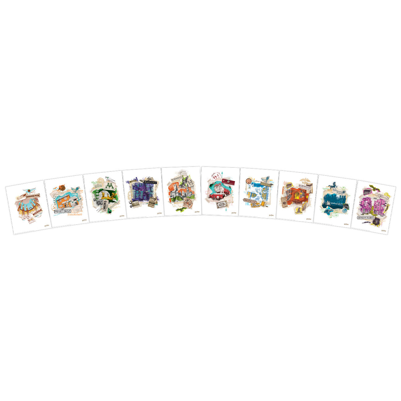Harry Potter Limited Edition Lithograph Set