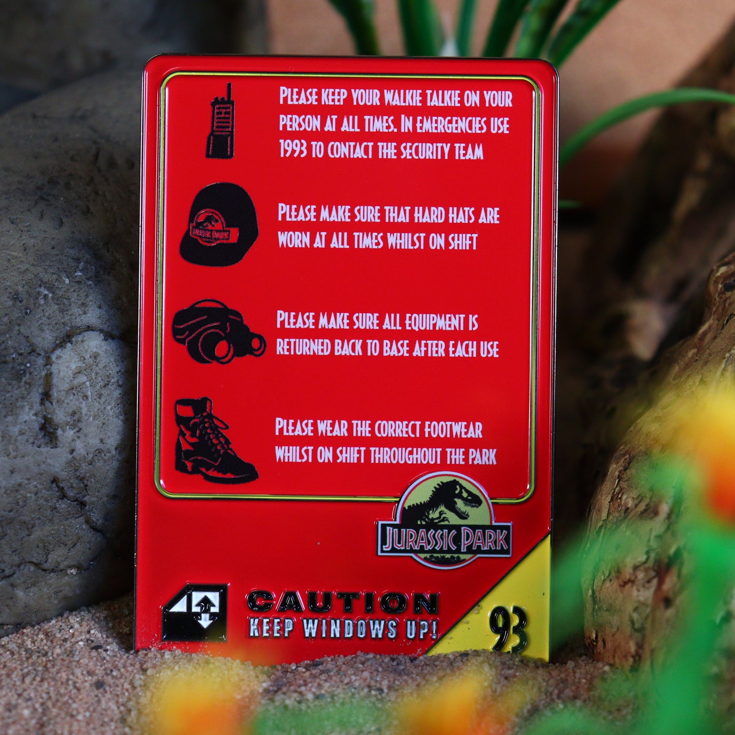 Jurassic Park Limited Edition 30th Anniversary Replica Vehicle I.D Ingot Reverse Lifestyle