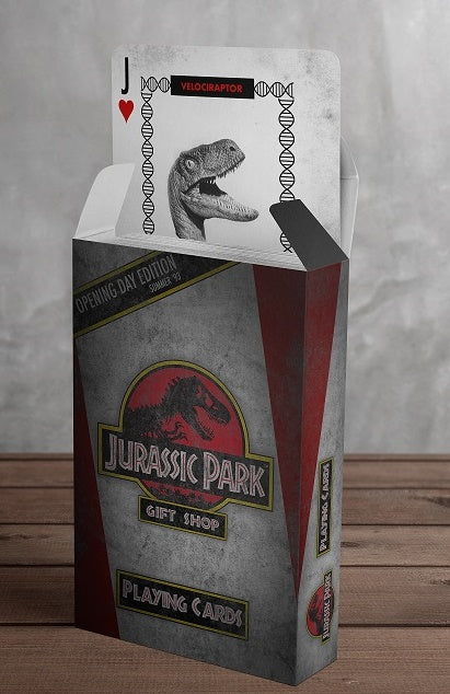 Jurassic Park gift shop playing cards from Fanattik