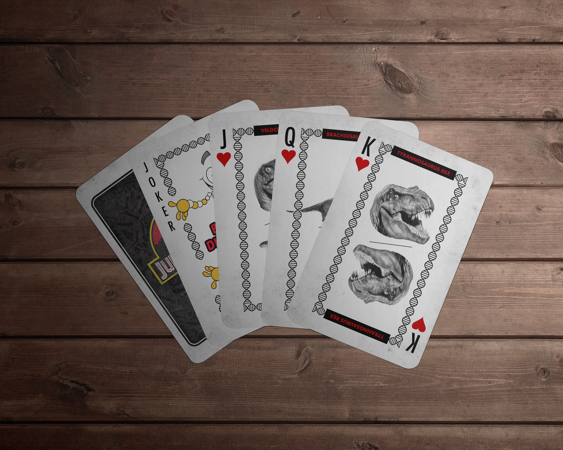 Jurassic Park gift shop playing cards from Fanattik