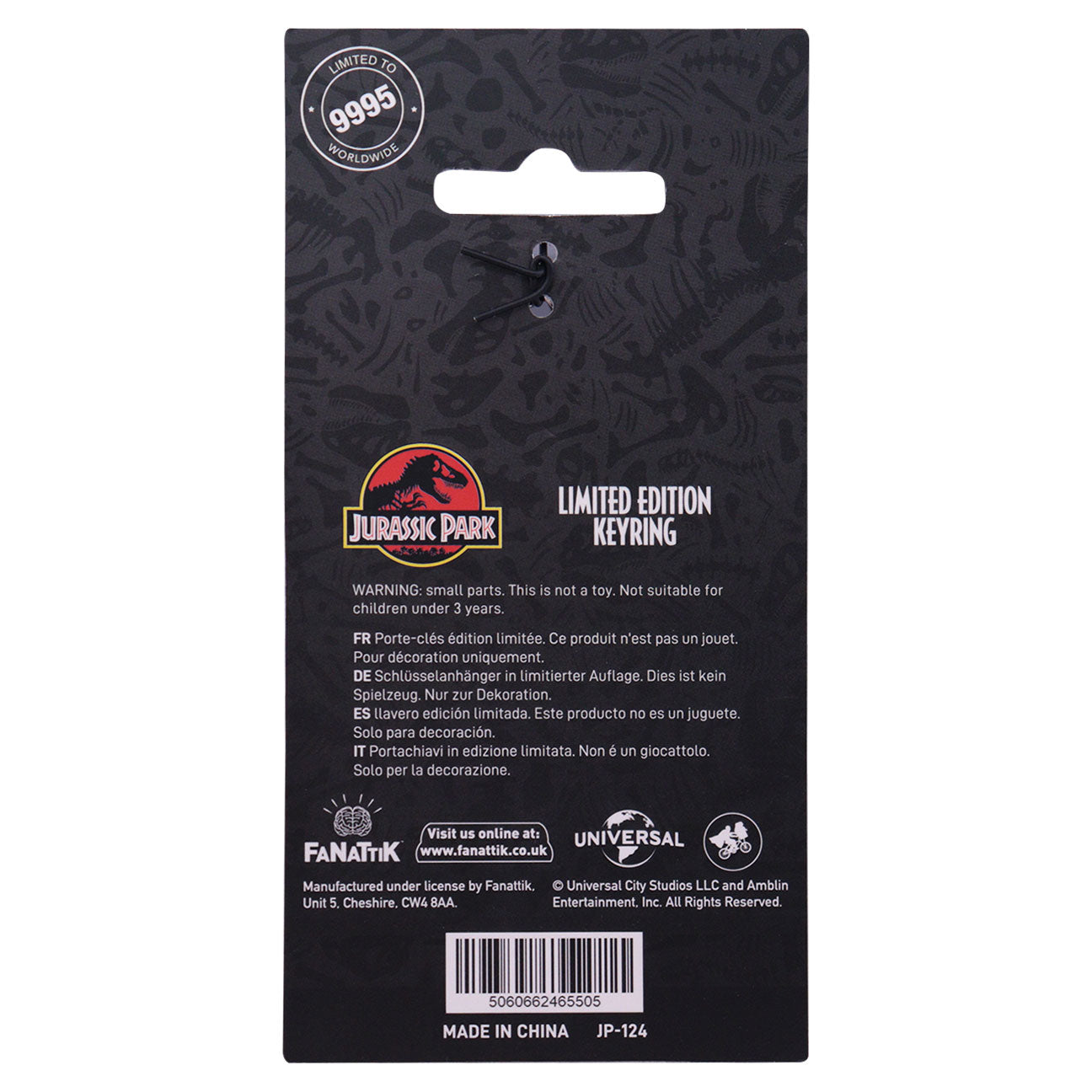 Jurassic Park Limited Edition InGen Keyring