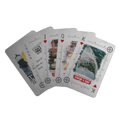 Jaws Quints Shark Charter Playing Cards