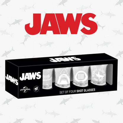 Jaws Premium Set of 4 Shot Glasses