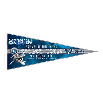 Jurassic World Splash Zone Warning Pennant from Fanattik