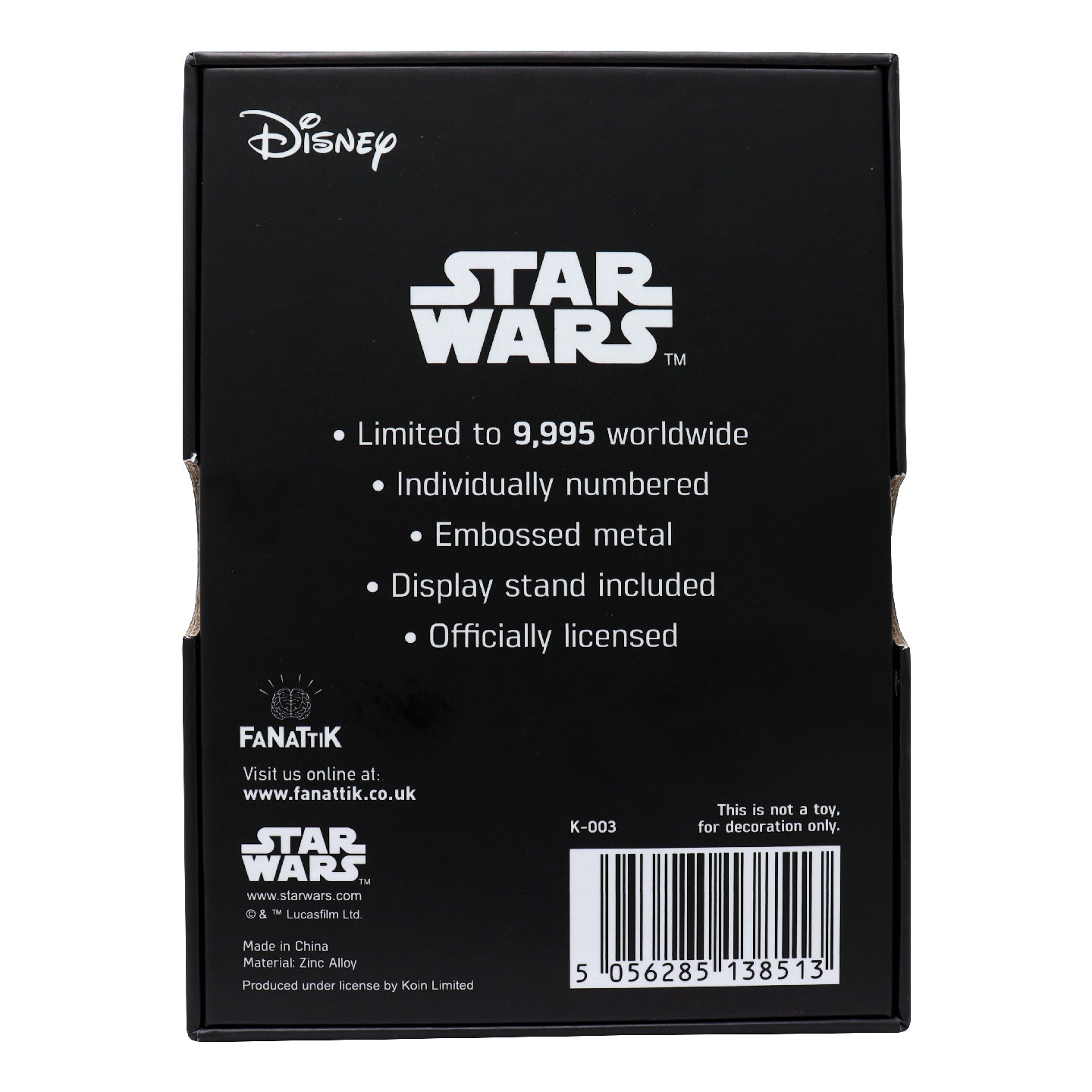 Star Wars Limited Edition Battle of Hoth Collectible Metal Ingot from Fanattik