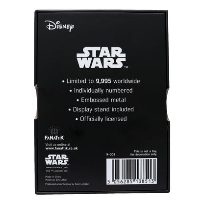 Star Wars Limited Edition Battle of Hoth Collectible Metal Ingot from Fanattik