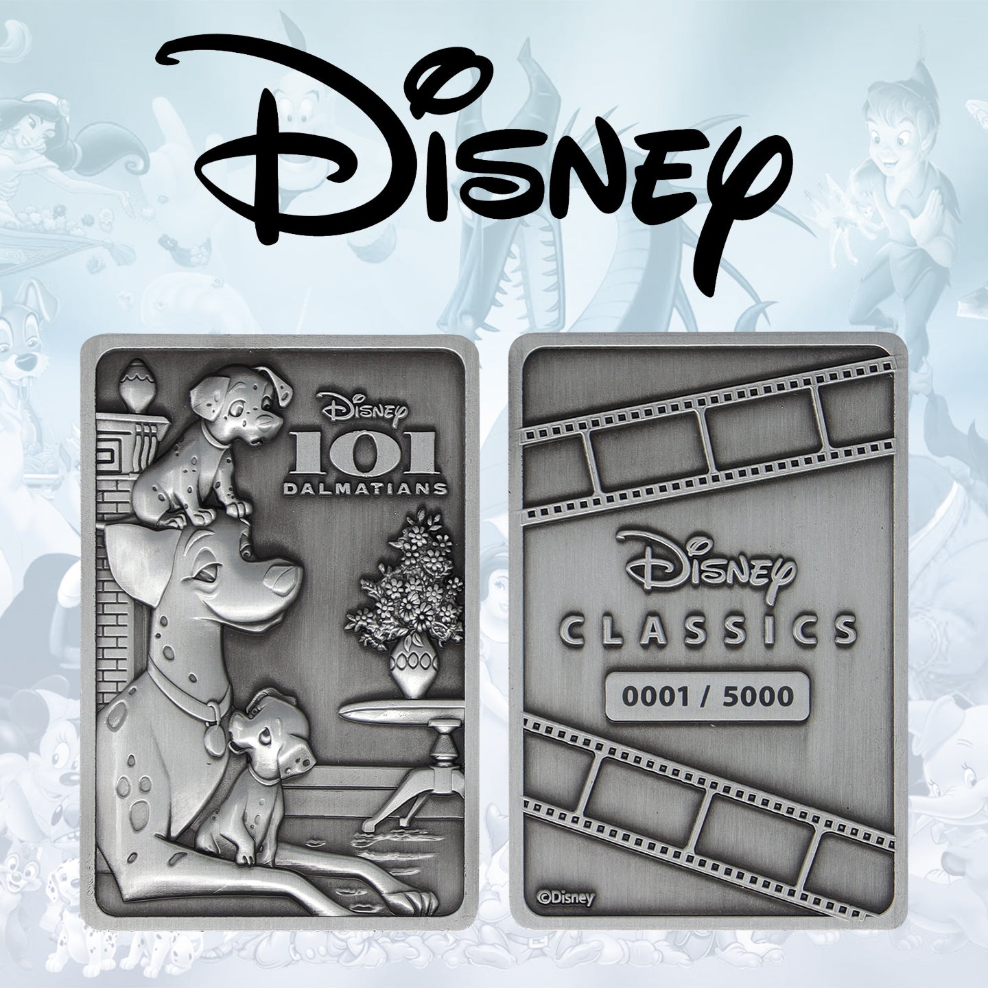 Disney 101 Dalmations collectible metal ingot from Fanattik