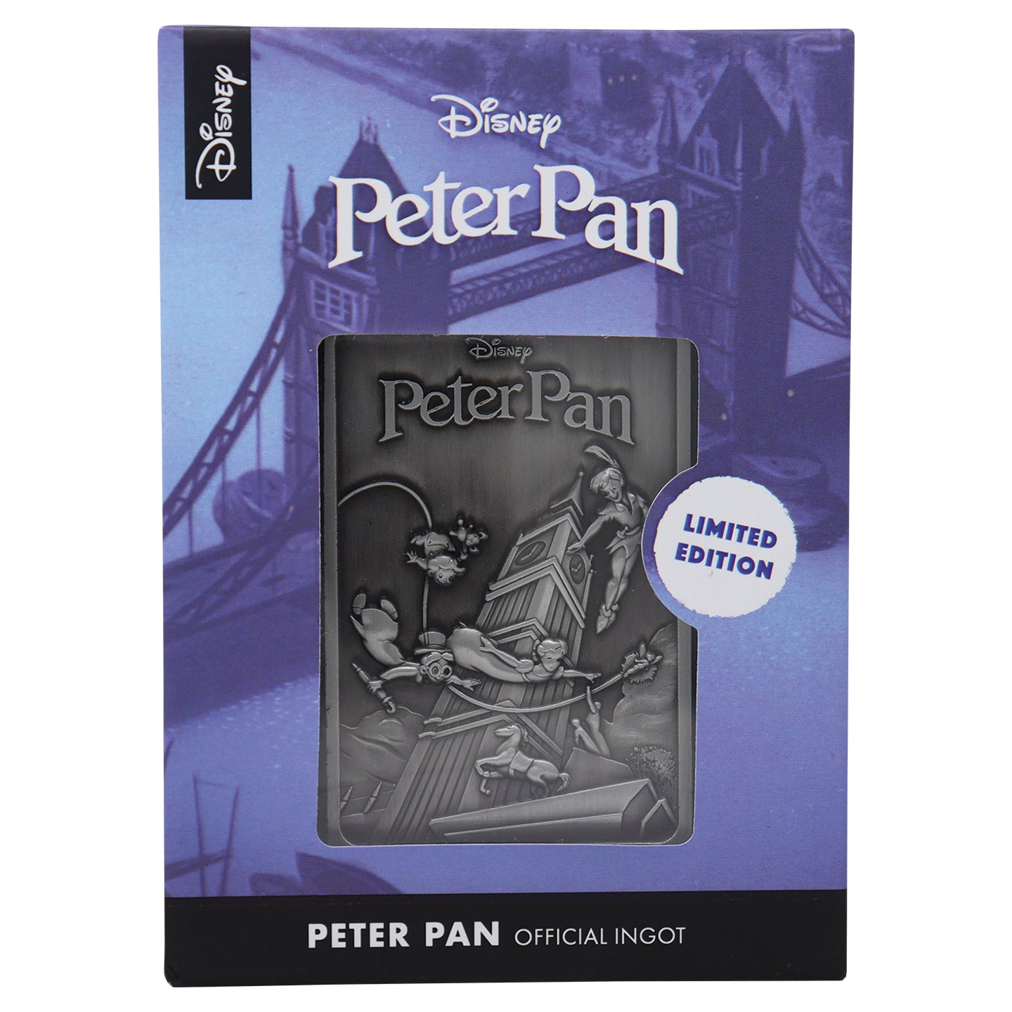 Disney Peter Pan Limited edition metal collectible ingot from Fanattik