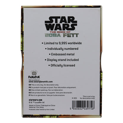 Star Wars Limited Edition The Book of Boba Fett Ingot