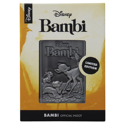 Disney Bambi limited edition collectible metal ingot from Fanattik