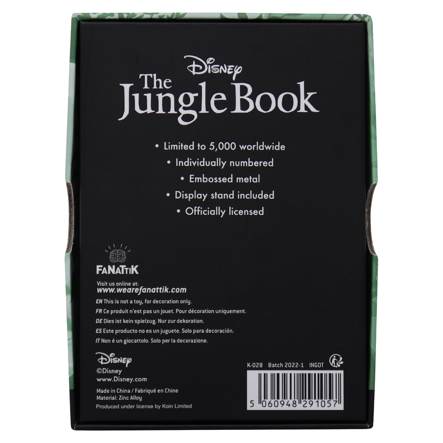 Disney Limited Edition The Jungle Book Ingot