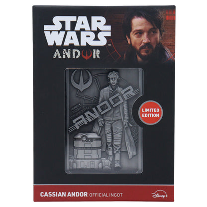 Star Wars Limited Edition Andor Collectible Metal Ingot and display stand