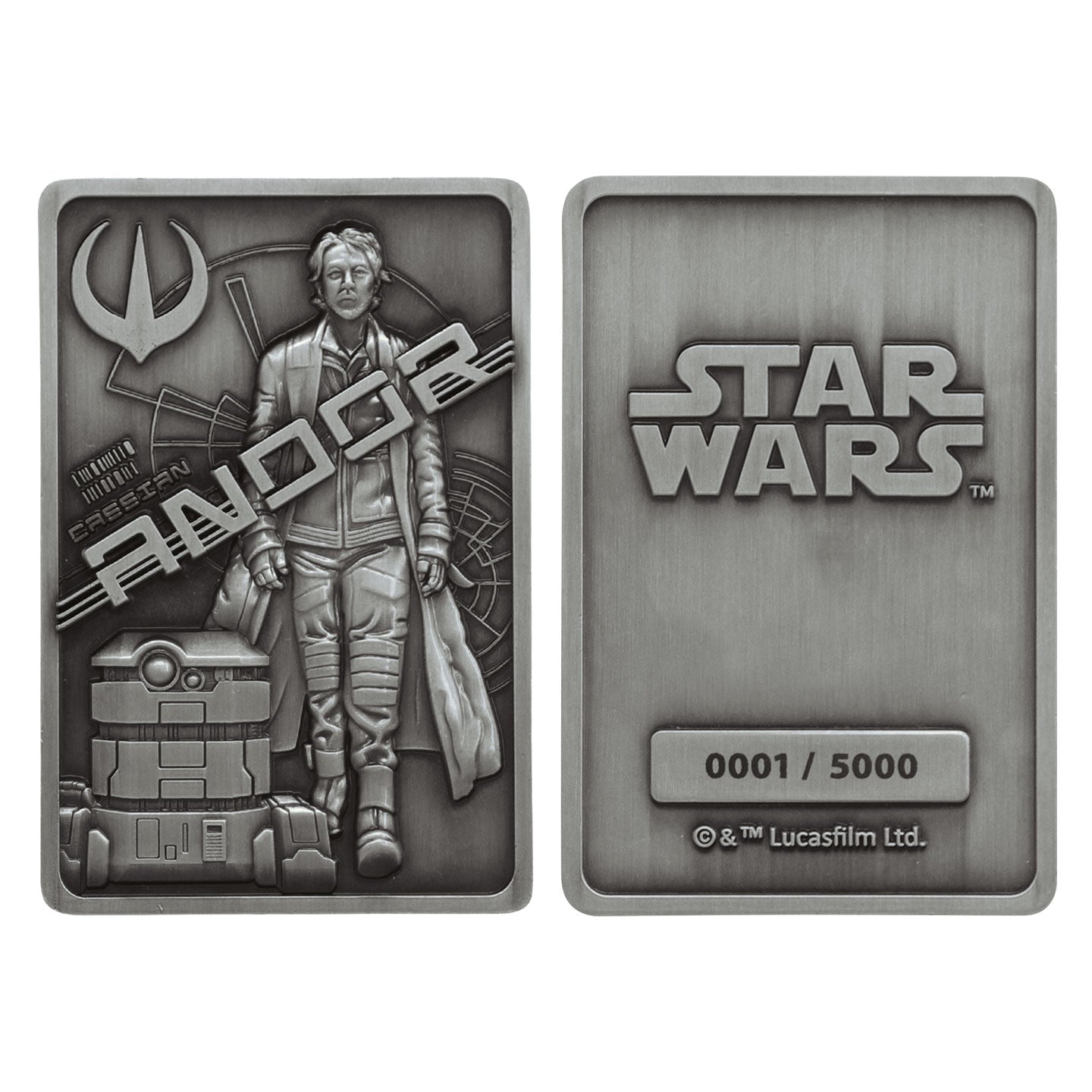 Star Wars Limited Edition Andor Collectible Metal Ingot and display stand