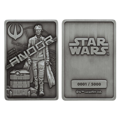 Star Wars Limited Edition Andor Collectible Metal Ingot and display stand