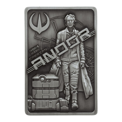 Star Wars Limited Edition Andor Collectible Metal Ingot and display stand