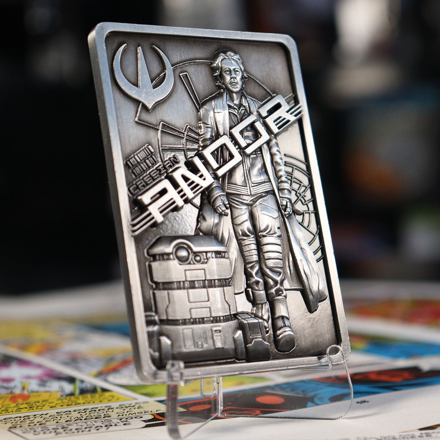 Star Wars Limited Edition Andor Collectible Metal Ingot and display stand
