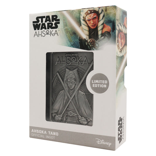 Star Wars limited edition Ahsoka Tano collectible metal ingot from Fanattik
