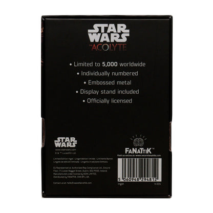 Star Wars The Acolyte Limited Edition Collectible Metal Ingot
