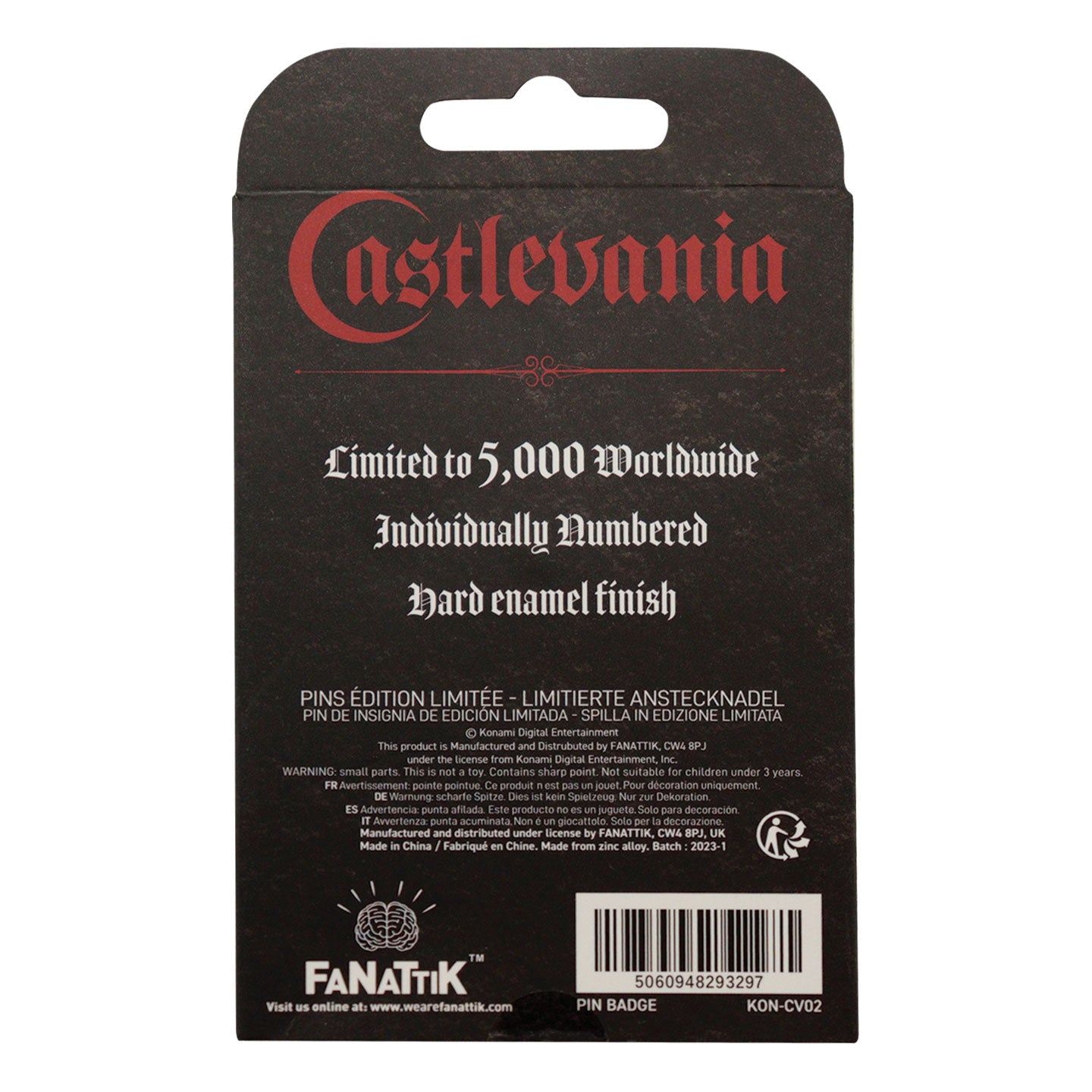 Castlevania Alucard Limited Edition Pin Badge