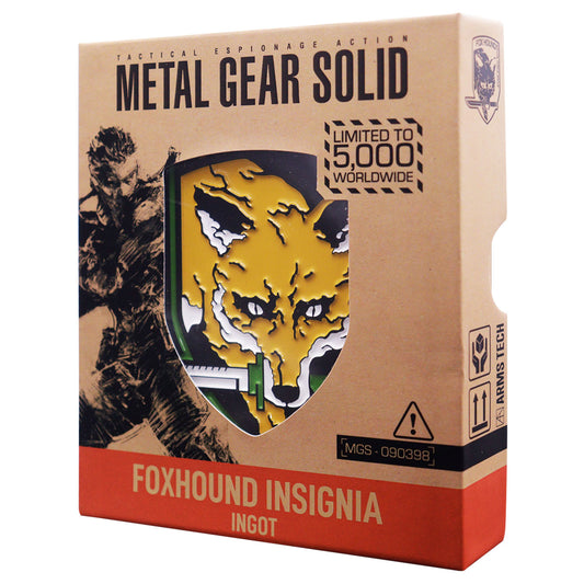 Metal Gear Solid limited edition foxhound insignia ingot from Fanattik