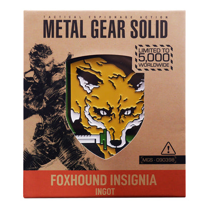 Metal Gear Solid limited edition foxhound insignia ingot from Fanattik