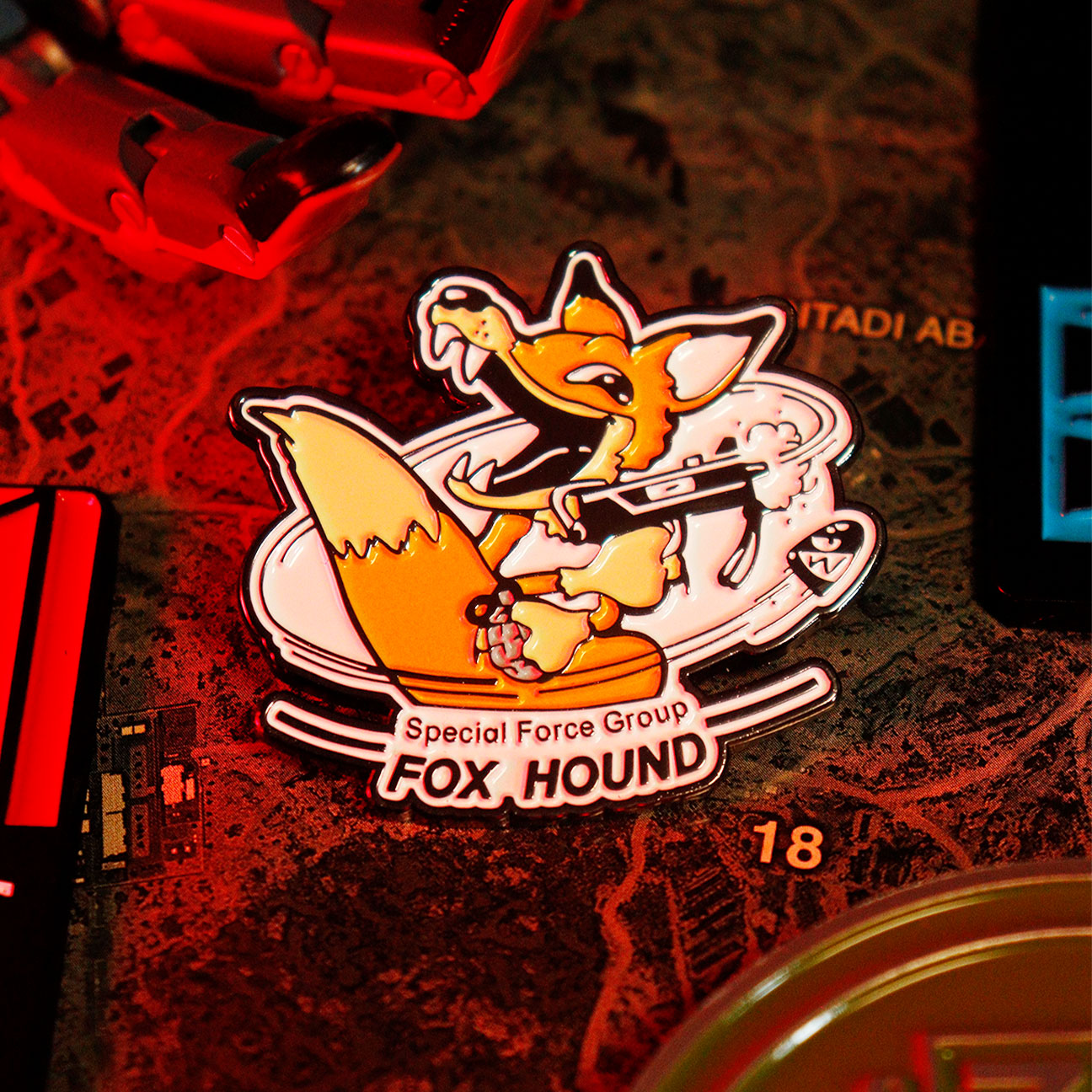 Metal Gear Solid Limited Edition FOXHOUND Insignia Enamel Pin Badge