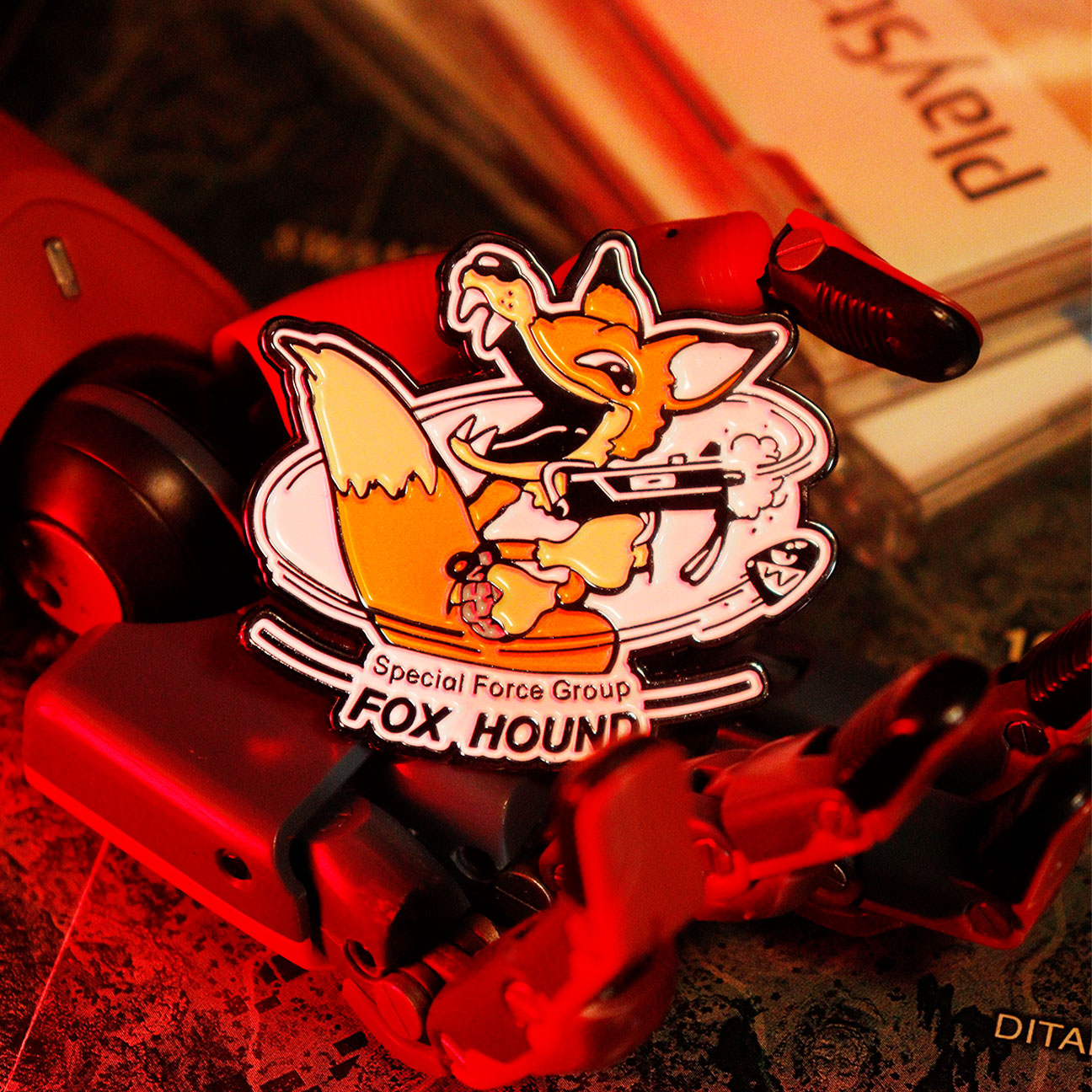 Metal Gear Solid Limited Edition FOXHOUND Insignia Enamel Pin Badge