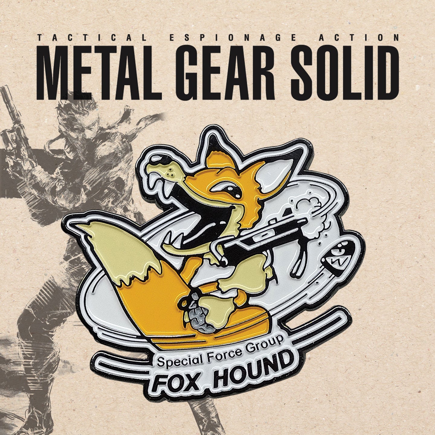 Metal Gear Solid Limited Edition FOXHOUND Insignia Enamel Pin Badge