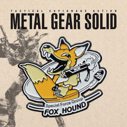Metal Gear Solid Limited Edition FOXHOUND Insignia Enamel Pin Badge