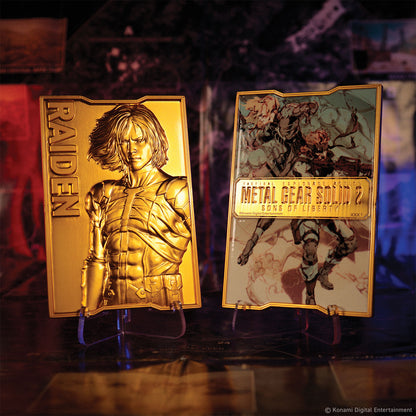 Metal Gear Solid 2 - 24k Gold Plated Raiden Ingot