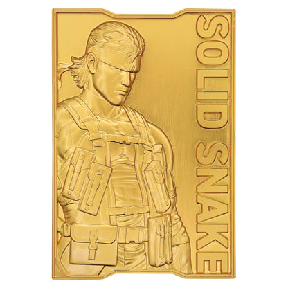 Metal Gear Solid 2 - 24k Gold Plated Snake Ingot