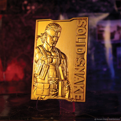 Metal Gear Solid 2 - 24k Gold Plated Snake Ingot
